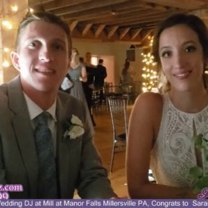 Millersville Wedding DJ, Mill At Manor Falls, Millersville PA Wedding, Congrats  Sarah & Brandon