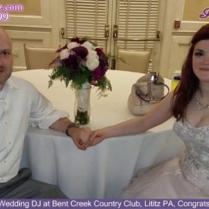 Lititz Wedding DJ, Bent Creek Country Club, Lititz PA Wedding, Congrats Jocelyn