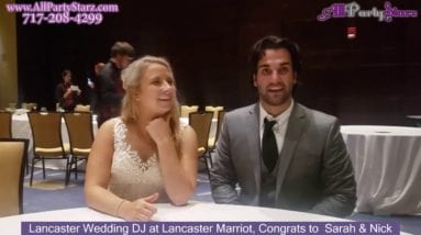 Lancaster Wedding DJ, Lancaster Marriot, Lancaster PA Wedding, Congrats  Sarah & Nick