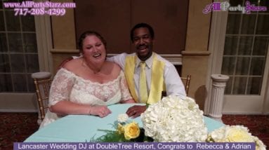 Lancaster Wedding DJ, DoubleTree Resort, Lancaster PA Wedding, Congrats  Rebecca & Adrian