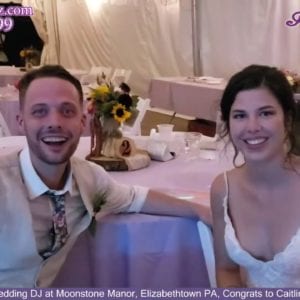 Elizabethtown Wedding DJ, Moonstone Manor, Elizabethtown PA,  Congrats Caitlin And Joseph
