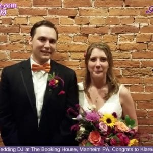 Manheim Wedding DJ, The Booking House, Manheim PA Wedding,  Congrats Klarese & Andrew