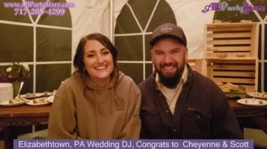 Elizabethtown, PA Wedding DJ, Elizabethown PA, Congrats  Cheyenne & Scott