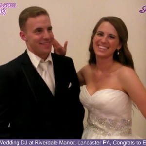 Lancaster Wedding DJ, Riverdale Manor, Lancaster PA Wedding, Congrats Emily & Seth