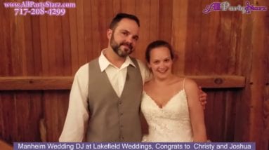 Manheim Wedding DJ, Lakefield Weddings, Manheim PA Wedding, Congrats  Christy And Joshua