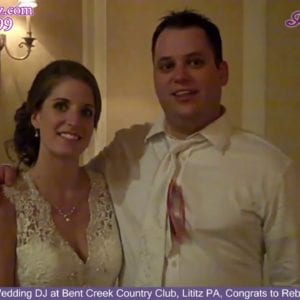 Lititz Wedding DJ, Bent Creek Country Club, Lititz PA Wedding, Congrats Rebecca & Brad