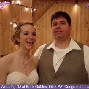 Lititz Wedding DJ, Brick Gables, Lititz PA Wedding, Congrats Lisa & Justin