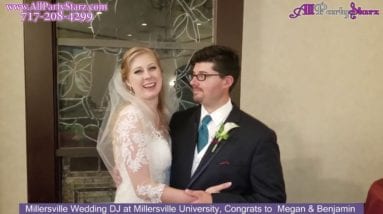Millersville Wedding DJ, Millersville University Wedding, Congrats  Megan & Benjamin