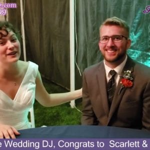 Millersville Wedding DJ, Congrats  Scarlett & Jonathan