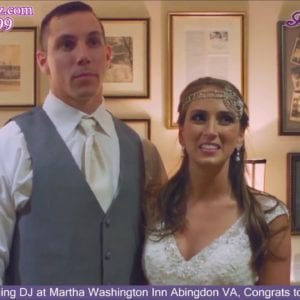 Lancaster Wedding DJ at Martha Washington Inn, Abingdon VA Wedding, Congrats  Megan & Josh