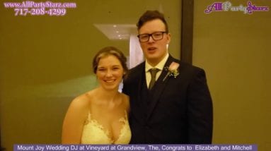 Mount Joy Wedding DJ, Grandview Vineyard, Mount Joy PA Wedding, Congrats  Elizabeth And Mitchell