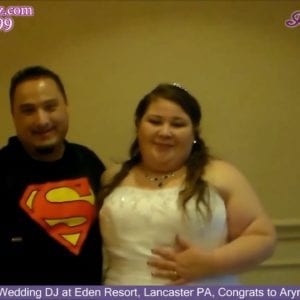 Lancaster Wedding DJ, Eden Resort, Lancaster PA Wedding, Congrats Aryn & Michael