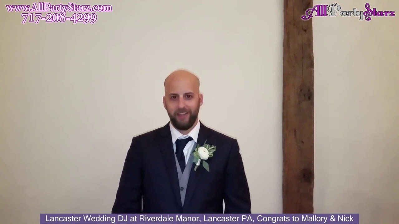 Lancaster Wedding DJ, Riverdale Manor, Lancaster PA Wedding, Congrats Mallory & Nick