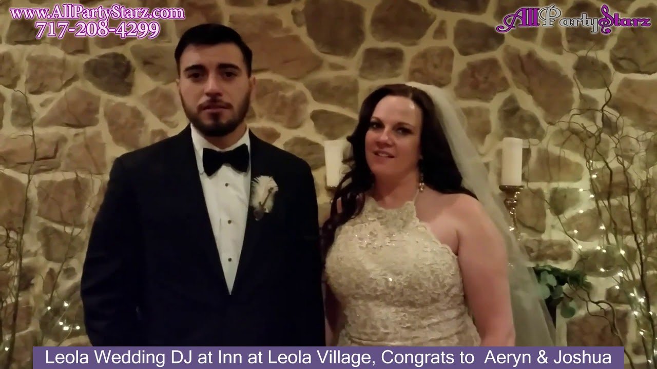 Leola Wedding DJ, Inn At Leola Village, Leola PA, Congrats  Aeryn & Joshua