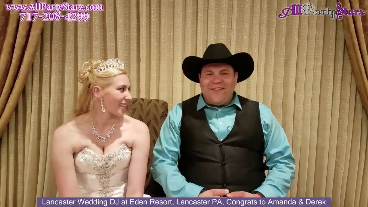 Lancaster Wedding DJ, Eden Resort, Lancaster PA Wedding, Congrats Amanda & Derek